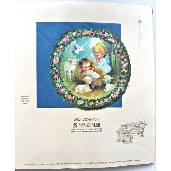Vintage 70s Christmas Greeting Cards Catalog Salesman Sample Book Quality Crest - Picture 2 of 8